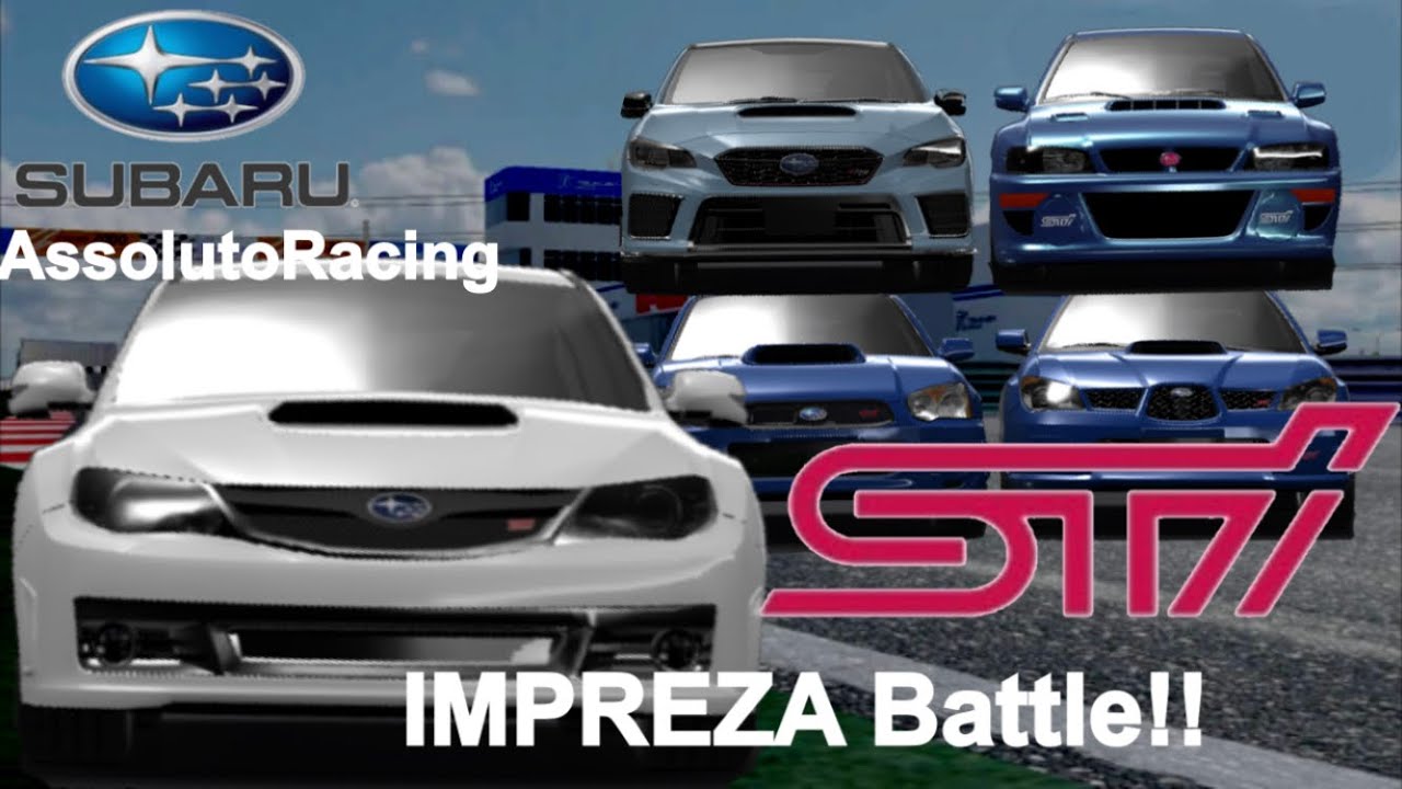 【AssolutoRacing】歴代 sti インプレッサBattle!!