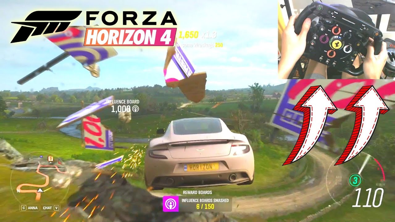 Aston Martin Vanquish | Forza Horizon 4 Thrustmaster T300 F1 Steering Wheel Gameplay