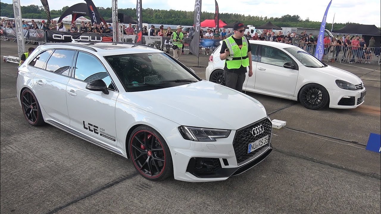 Audi RS4 Avant B9 (530HP) vs Audi TT RS TTE700 (740HP)  vs VW Golf 6 R R32 Turbo 4Motion (700HP)