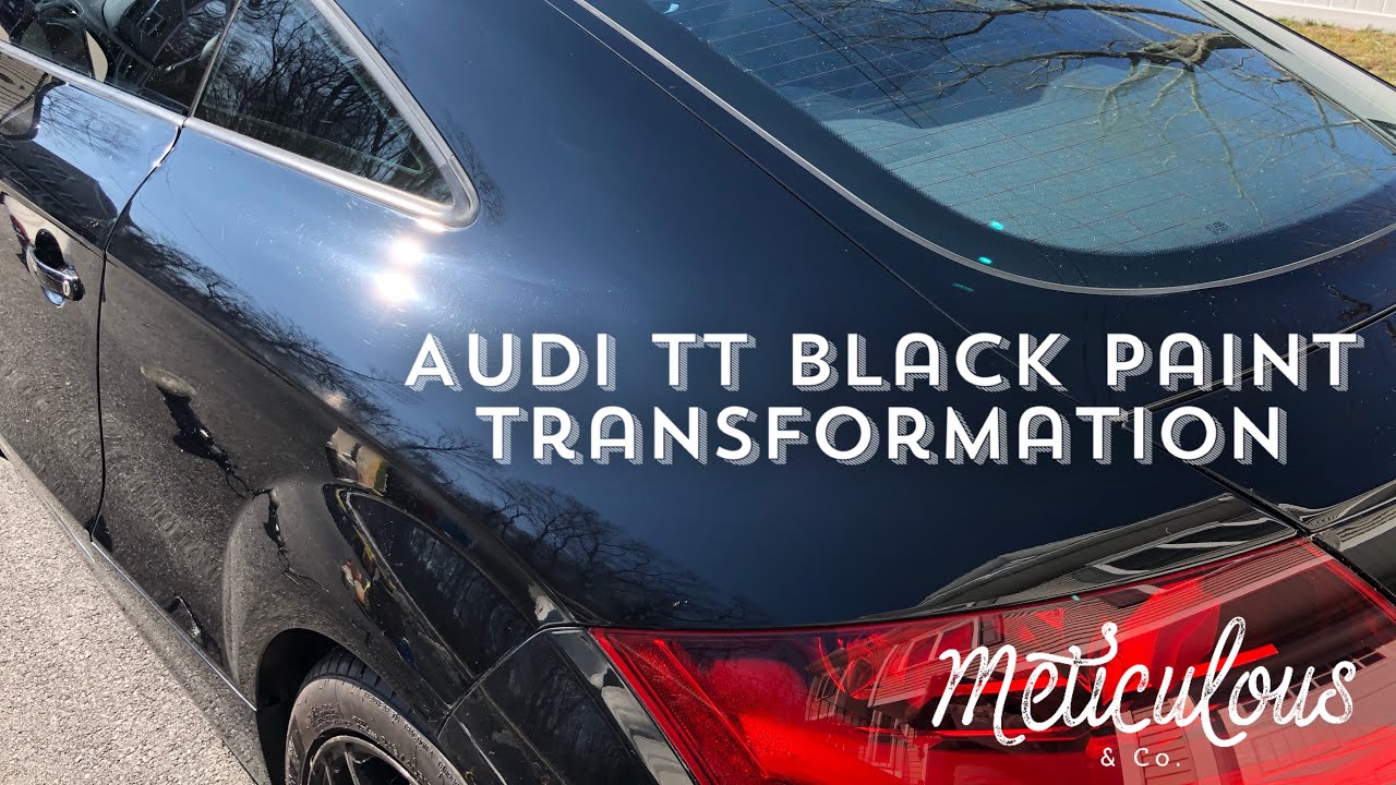 Audi TT Black Paint Transformation