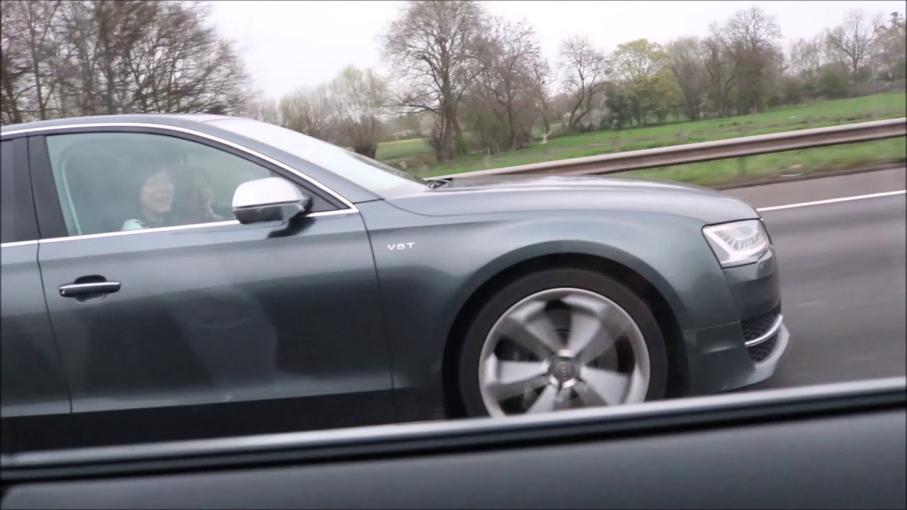 Audi s8 autobahn trip