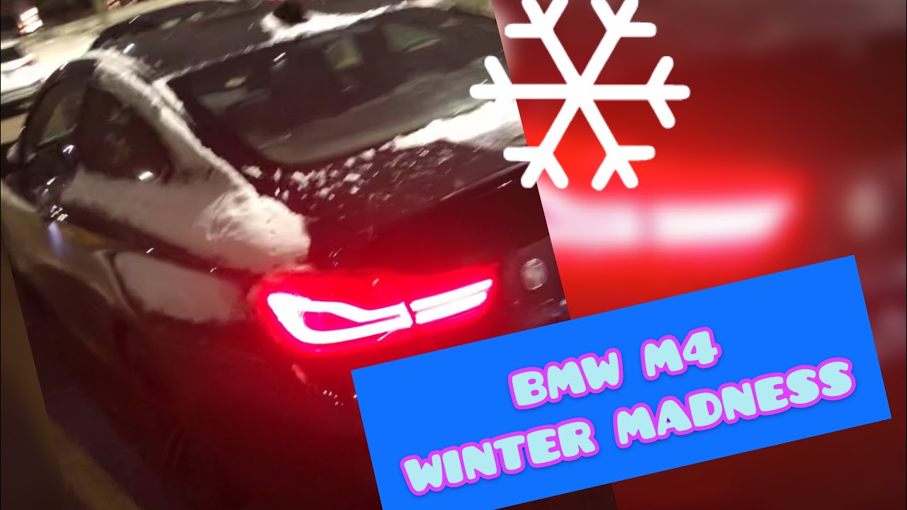 BMW M4 Competition Package in Chicago Winter.