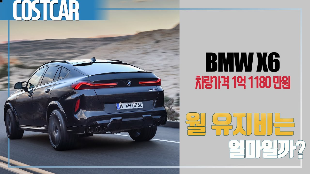 BMW X6 월 유지비는 얼마일까?