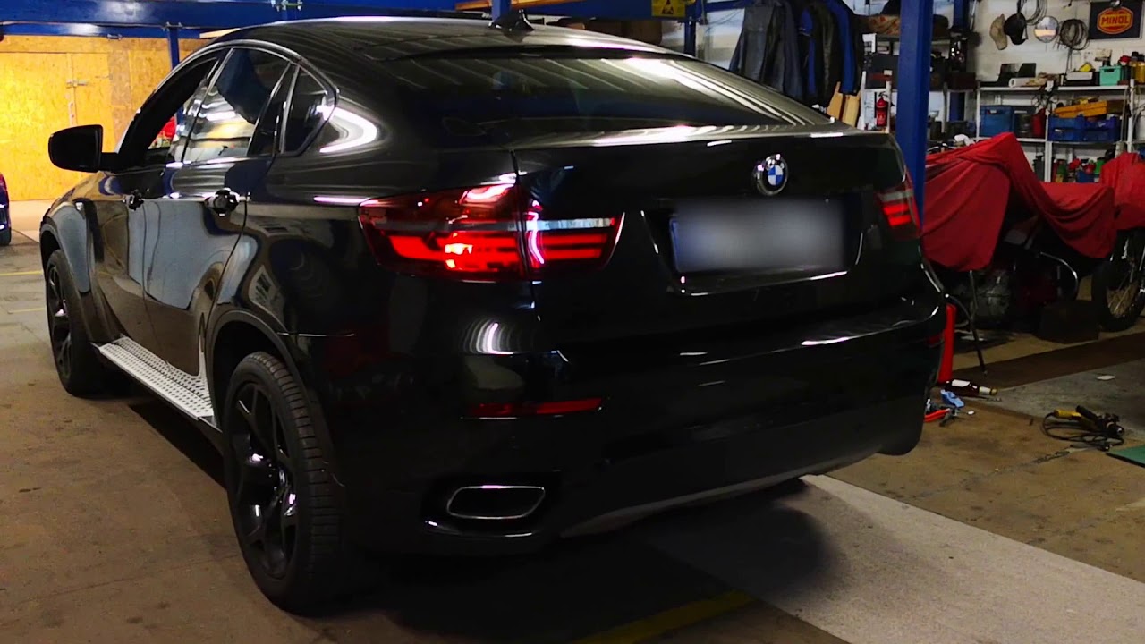 BMW X6 M50D Active Sound mit Fehlzündungen und Handy App Steuerung