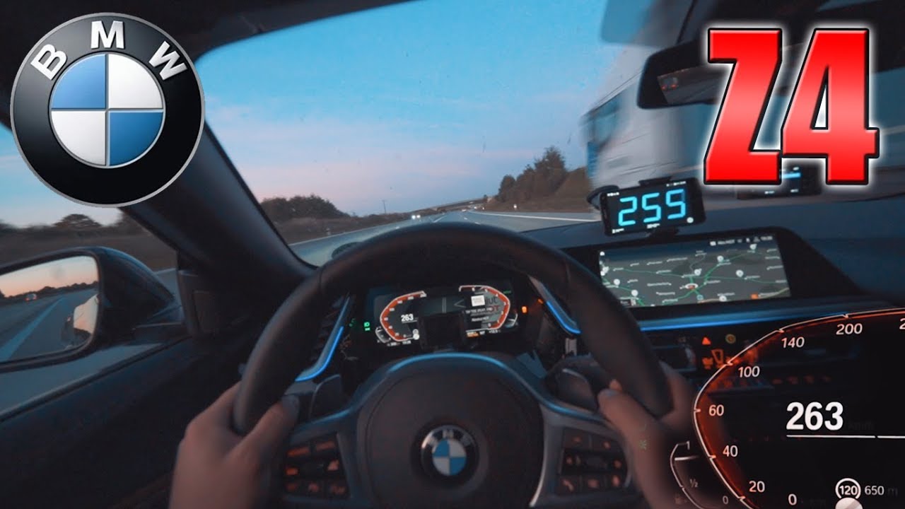 BMW Z4 3.0i | Pushing at Late Evening on German Autobahn✔