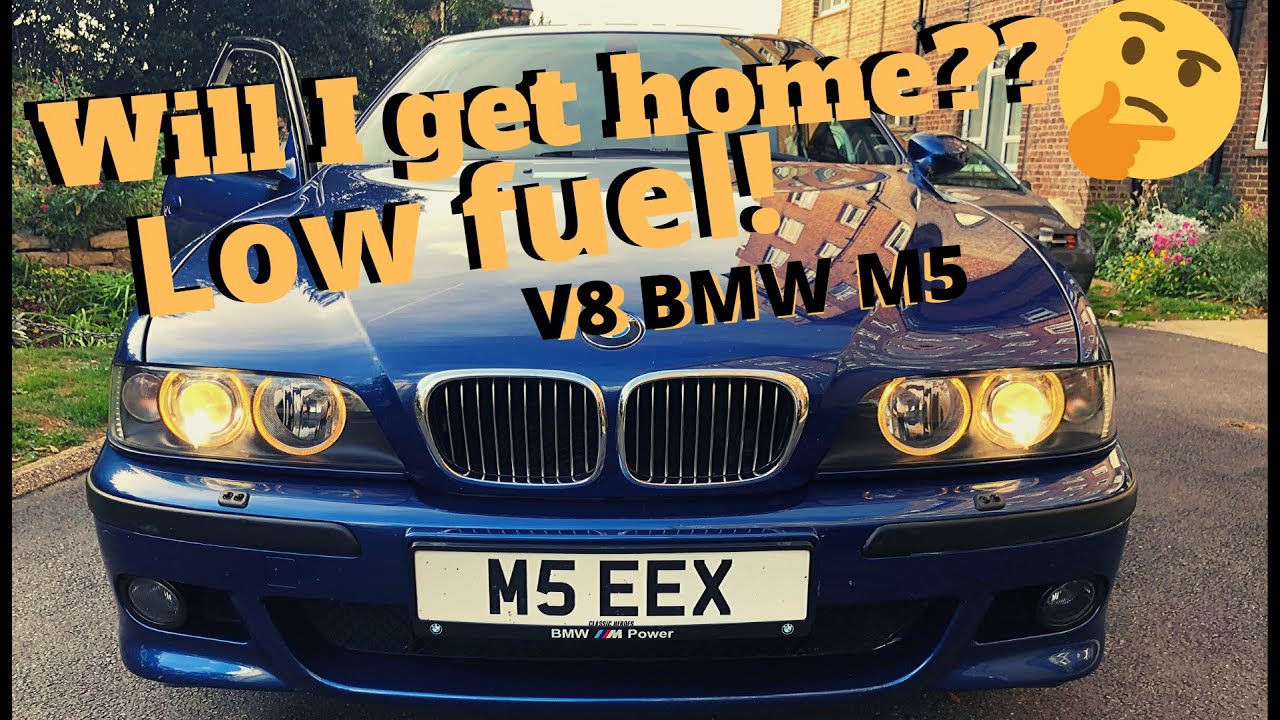 BMW e39 M5.Review of modern classic. 5L V8 sound, stereo repair & RUNNING OUT OF FUEL.Acceleration.