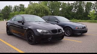 BMW e92 M3 VS e39 M5 drag race
