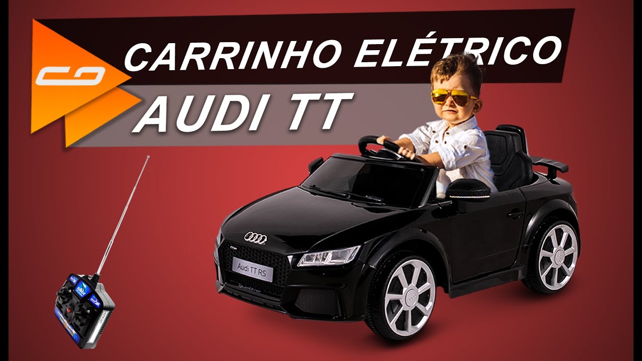 Carrinho Elétrico com Controle Remoto Audi TT RS para Criança Até 3 Anos – Connect Parts