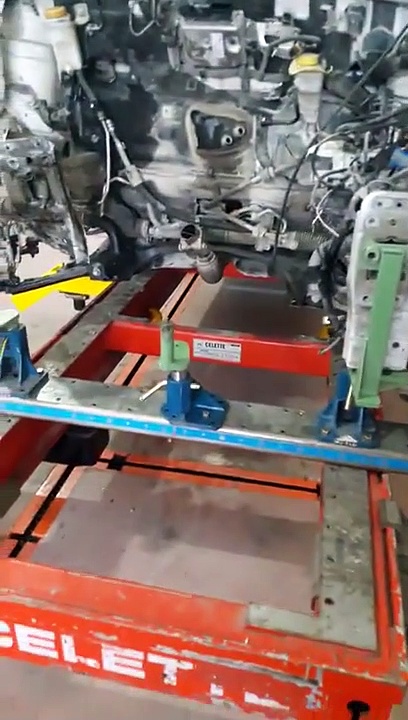 Certified collision center with their Celette frame machines and universal jigs.Have a look inside..