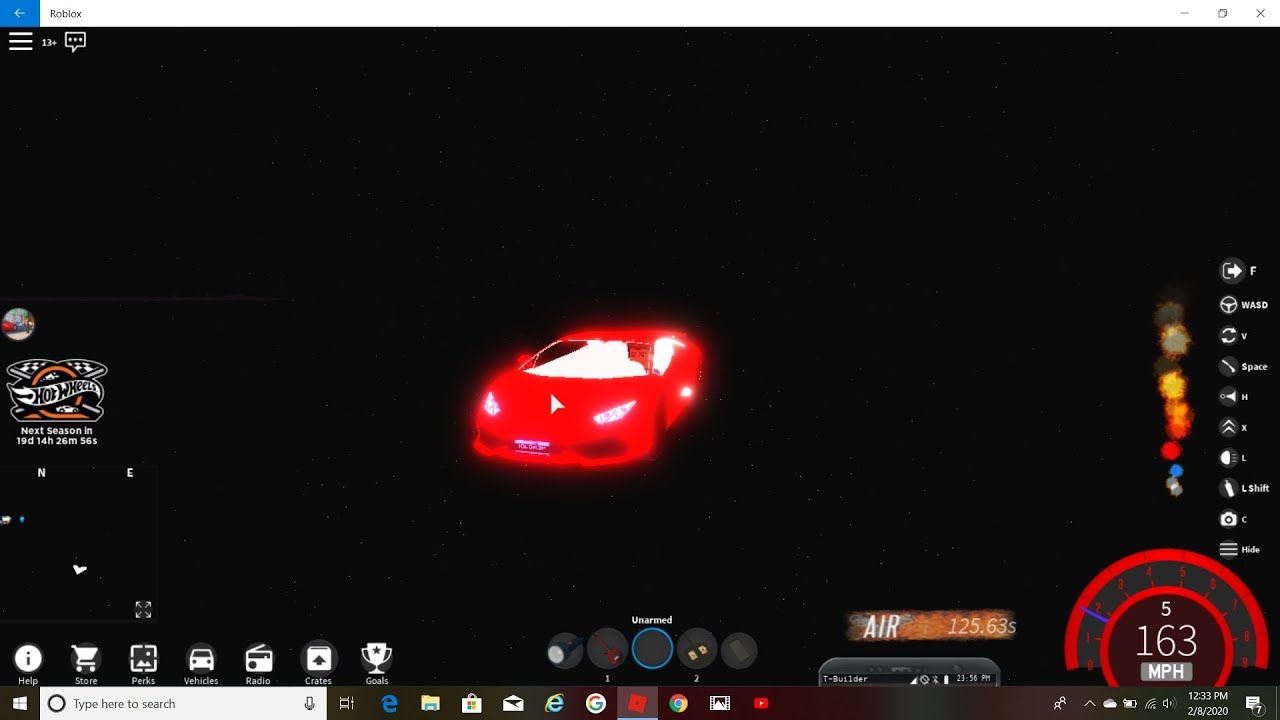 Driving Ferrari LaFerrari in insanity mode-Vehicle simulator!-Driving around!