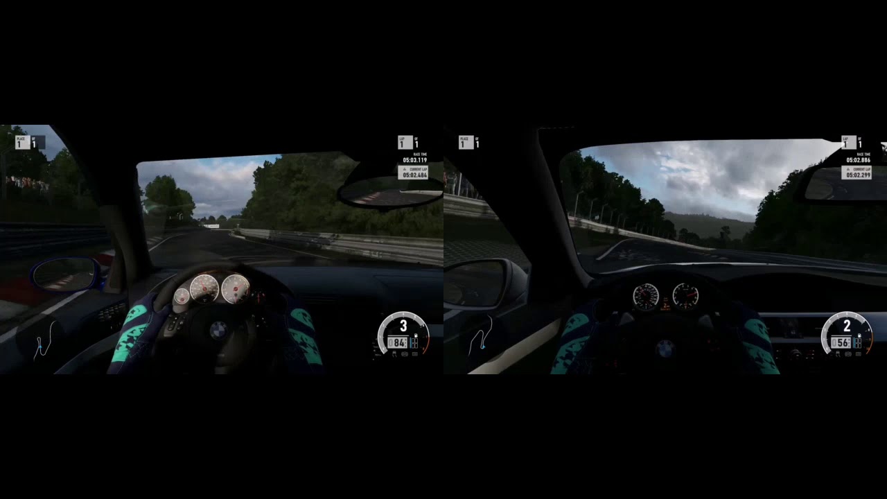 E39 M5 vs E60 M5 BMW nurburgring nordshleif forza Motorsport 7 xbox one