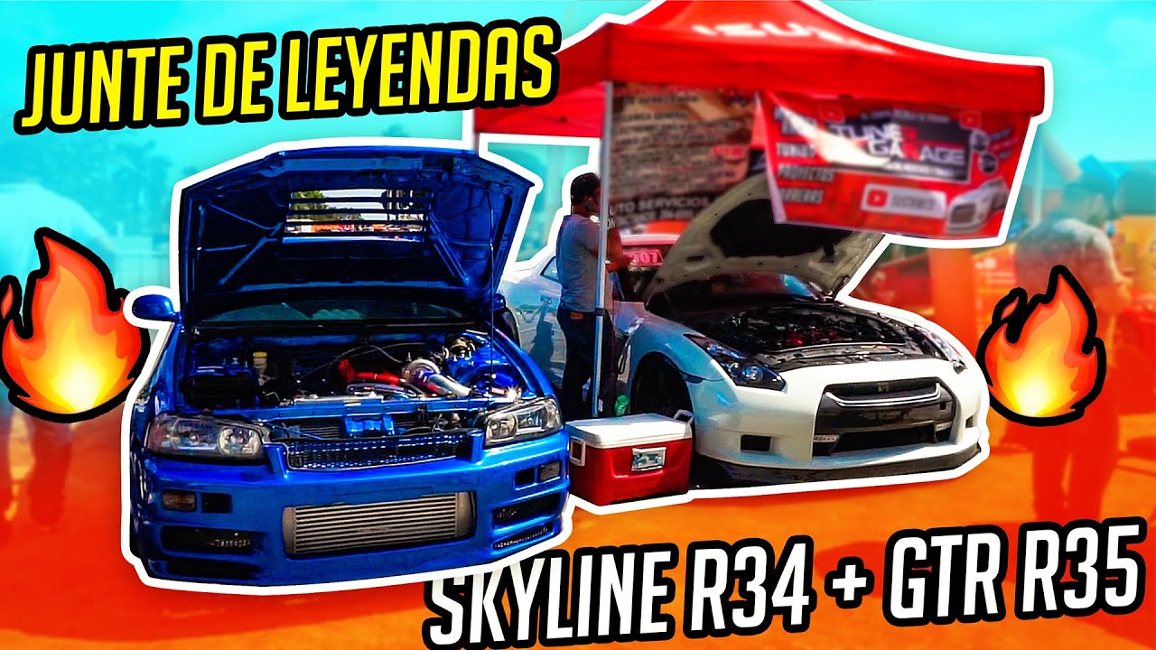 ENCUENTRO DE LEYENDAS! #Skyline #R34 + #GTR #R35 /// #SLAMFEST2020 Panama