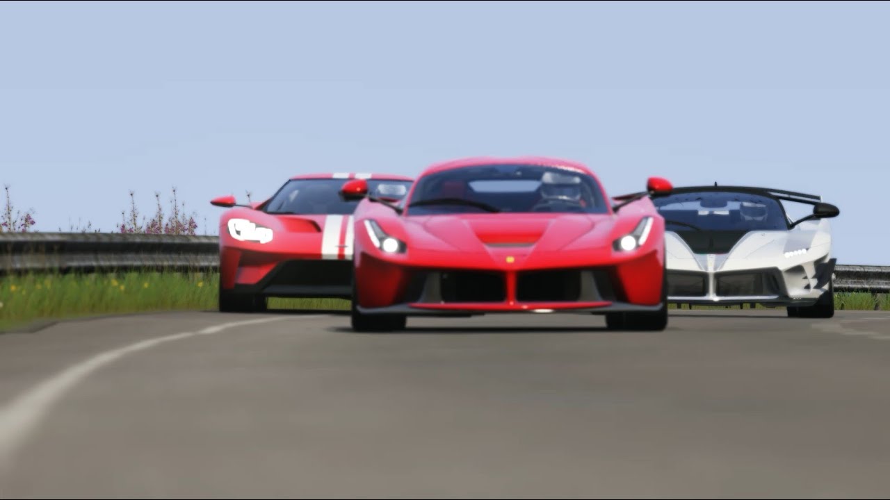 Ferrari FXX K Evo vs Ford GT vs LaFerrari vs Apollo IE vs Bugatti Divo at Highlands