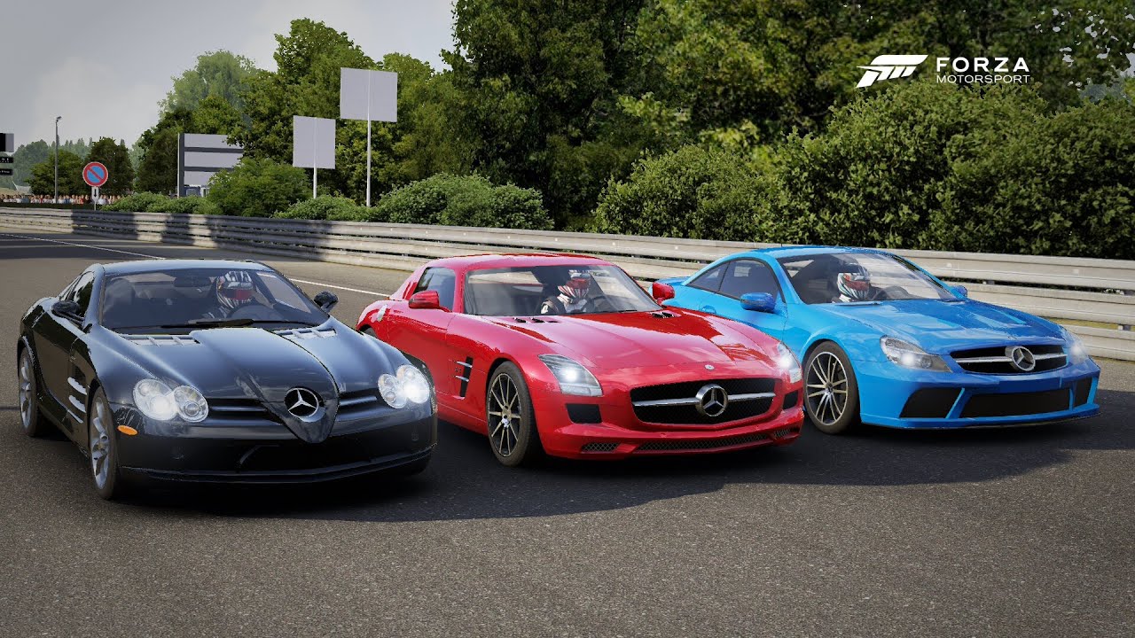 Forza 6 Drag race: Mercedes-Benz SLR vs SLS AMG vs SL65 AMG