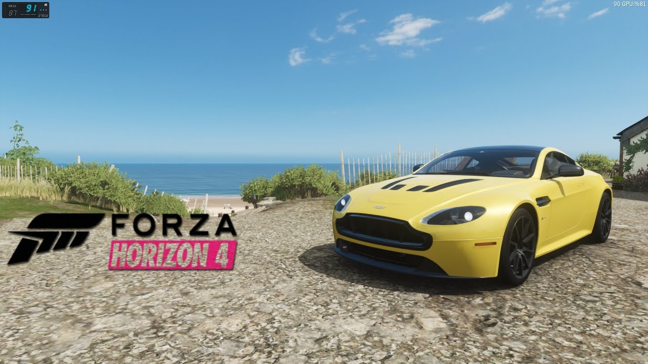 Forza Horizon 4 2013 Aston Martin [V12 Vantage S] [TR] No WheelCam Logitech G920+Shifter Gameplay