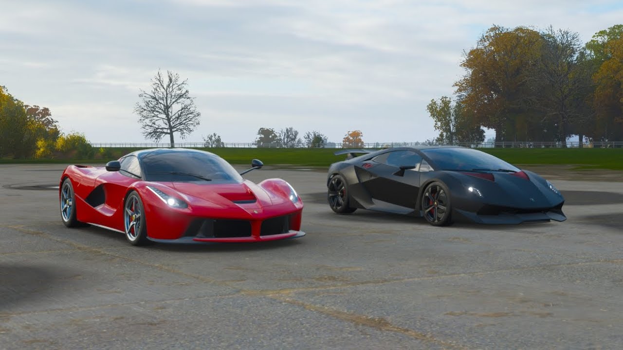 Forza Horizon 4 Drag Race – Lamborghini Sesto Elemento VS Ferrari Laferrari