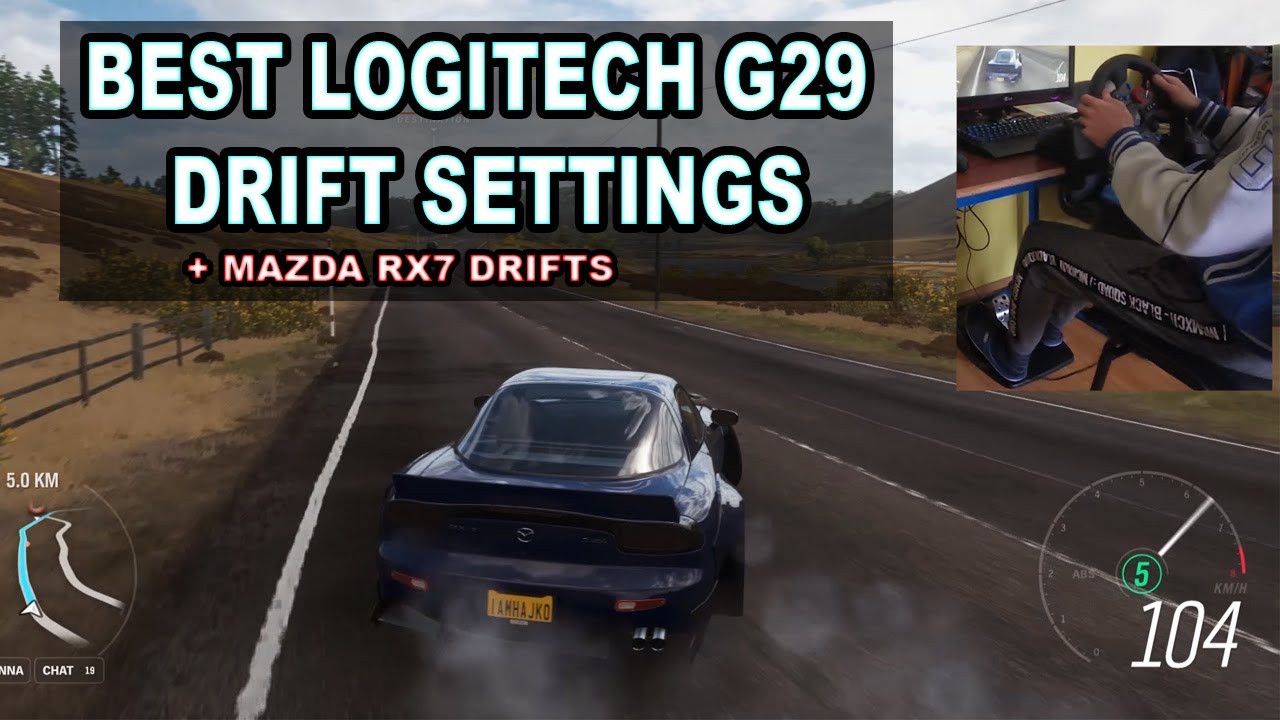 Forza Horizon 4 – Logitech G29 best drift FFB settings + Mazda RX7 drifting :)