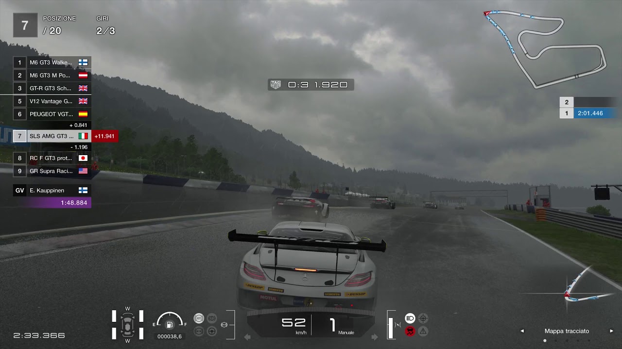 GTS: MERCEDES-BENZ SLS AMG GT3/ RED BULL RING+RAIN