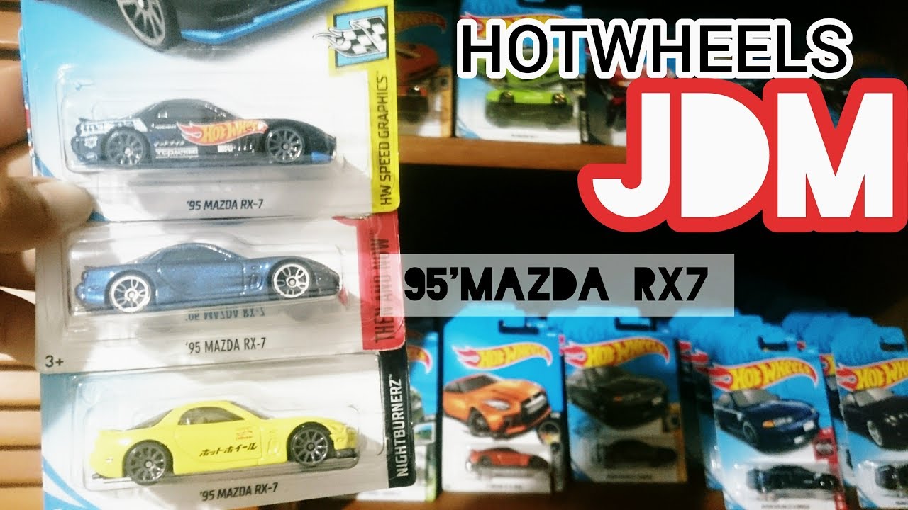 HOTWHEELS 95 MAZDA RX7, JDM YANG PUNYA DETAIL BAGUS & ELEGANT