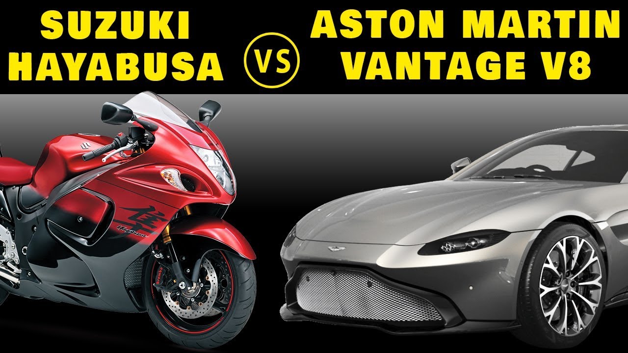 Hayabusa vs Aston Martin Vantage V8 #HayabusaVsAstonMArtin