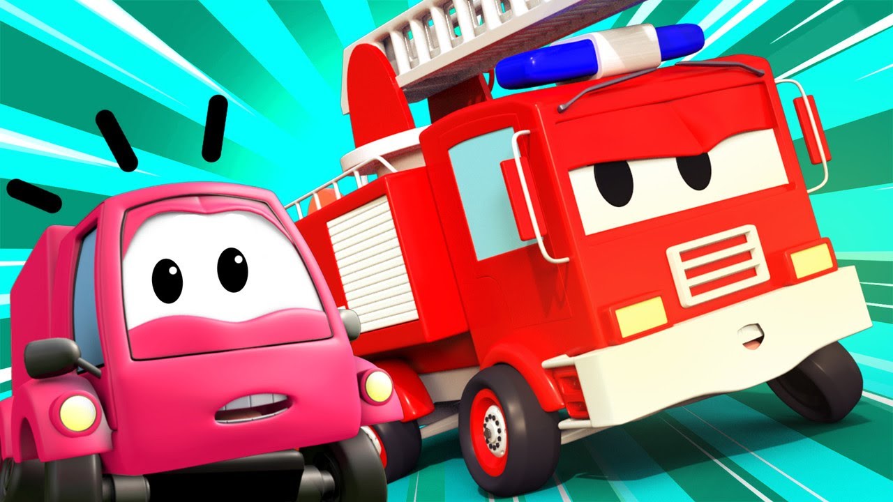 – 子供向けの警察車のアニメ レッカー車のトムの事故  – 子供向けトラックアニメ 🚨 Helicopter for kids
