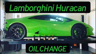 How to change the engine oil on a Lamborghini Huracan