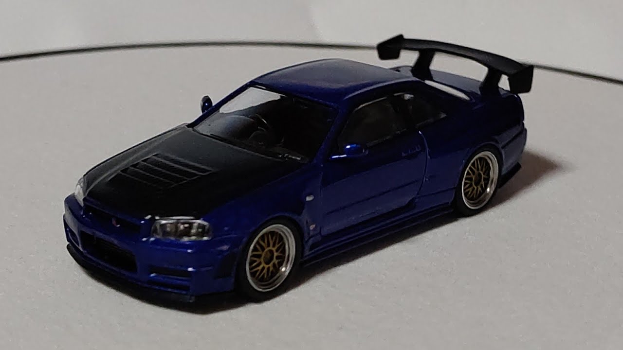 Ignition Model 1/64 Nissan Skyline GT-R R34 Nismo Z-tune Blue Metallic