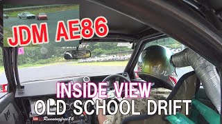 Inside view Socks Drift JDM TOYOTA AE86 ハチロク走 2015 くつ下ドリフト Hachiroku