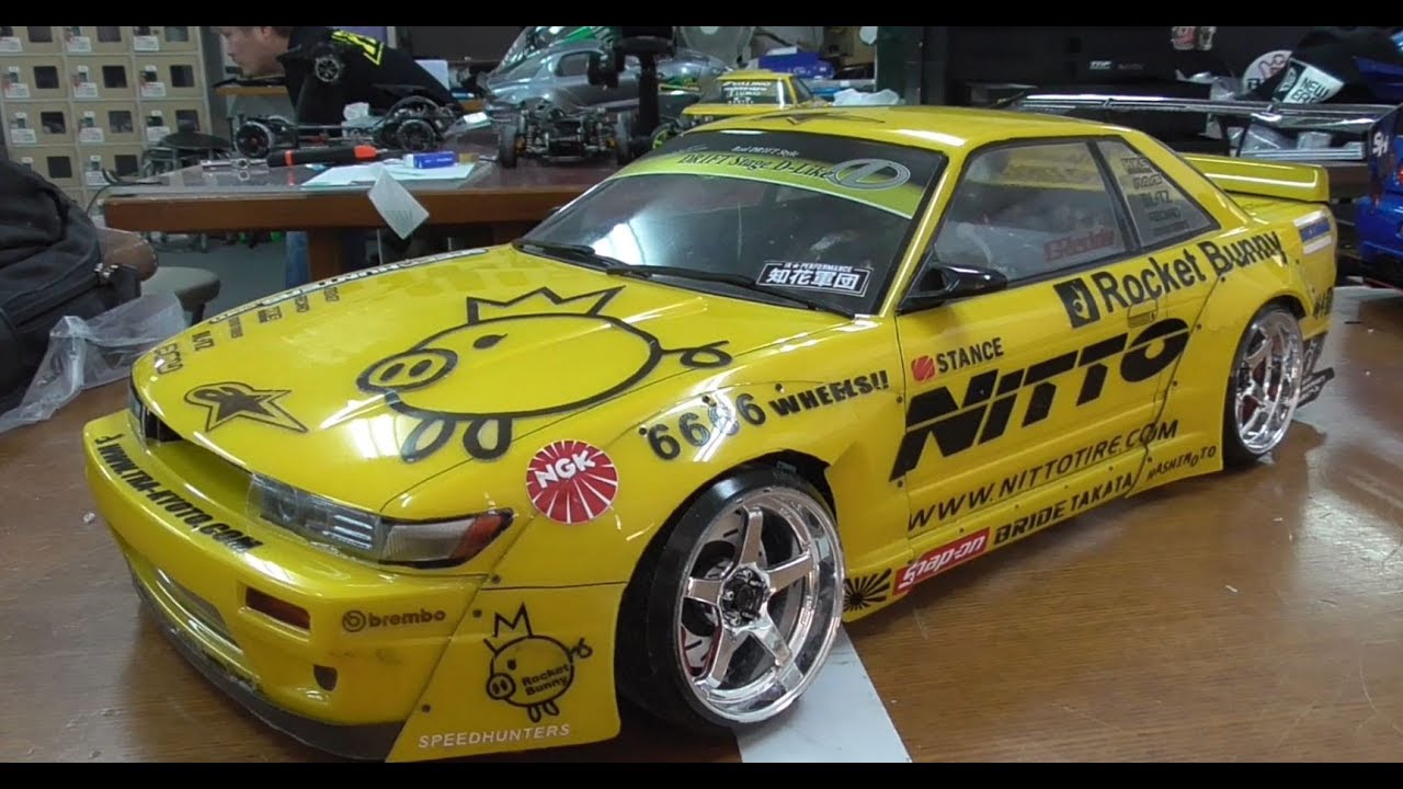 Kさんの　2WD　ドリフト　 ボディ　 ABC NISSAN　 S13 アディクションフェンダー仕様 　と走行動画  ＲＷＤ　ＤＲＩＦＴ　ＲＣ