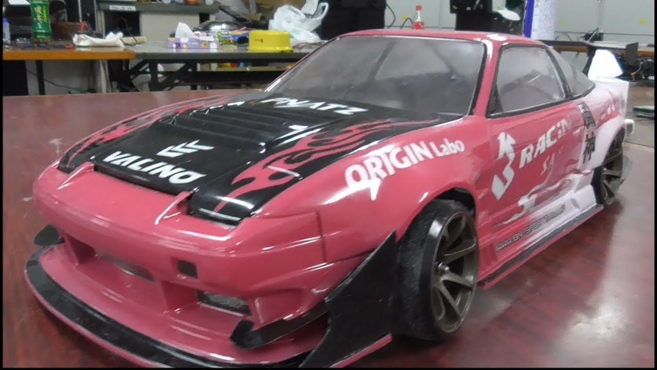 Kさん　2WD ドリフト　ニューシャーシ　Usukani  PDSR-SE Rear Motor RR  ＆　ニューボディ　パンドラ　180SX 風神  RWD DRIFT RC