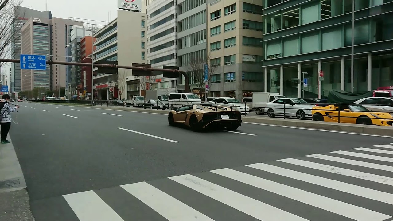 LAMBORGHINI AVENTADOR SV LP750-4 ROADSTAR SOUND ランボルギーニ アヴェンタドールSVロードスター 加速サウンド