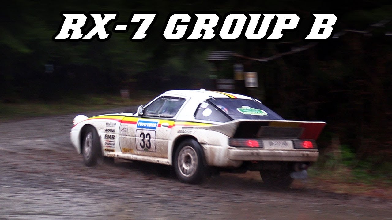Mazda RX-7 Group B – fly-by’s, idle, launch (2020 Legend Boucles)