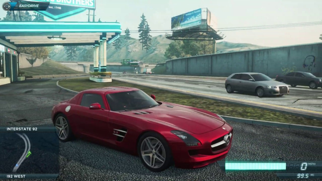 Mercedes-Benz SLS AMG – Need for Speed Most Wanted 2012 – Free Roam Gameplay (HD)
