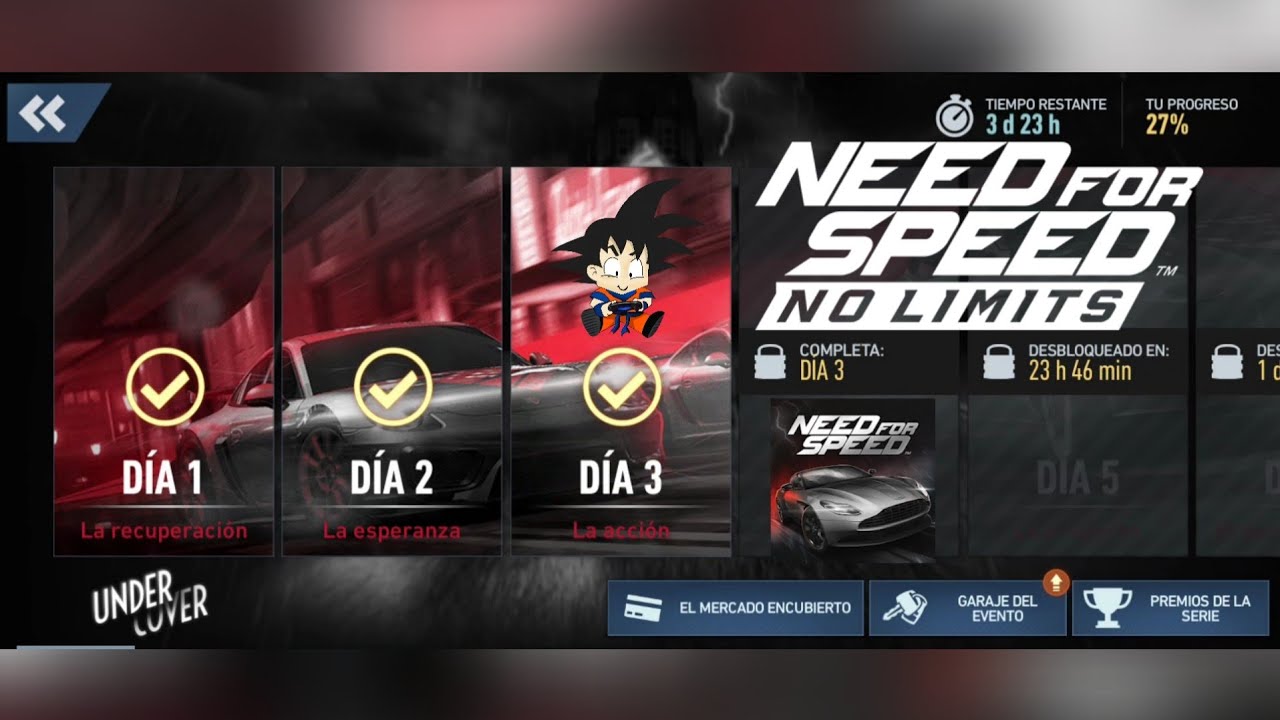 Need For Speed No Limits Android Aston Martin DB11 AMR Evento Especial Dia 3 La Accion