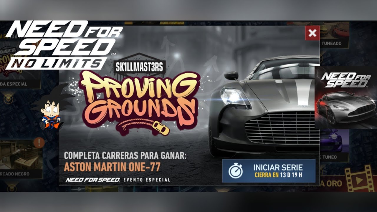 Need For Speed No Limits Android Aston Martin One-77 Evento Especial Dia 1 Calentando Motores