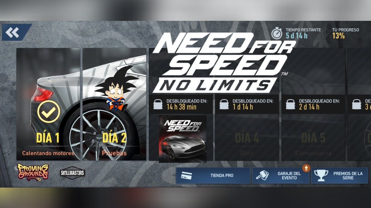 Need For Speed No Limits Android Aston Martin One-77 Evento Especial Dia 2 Pruebas