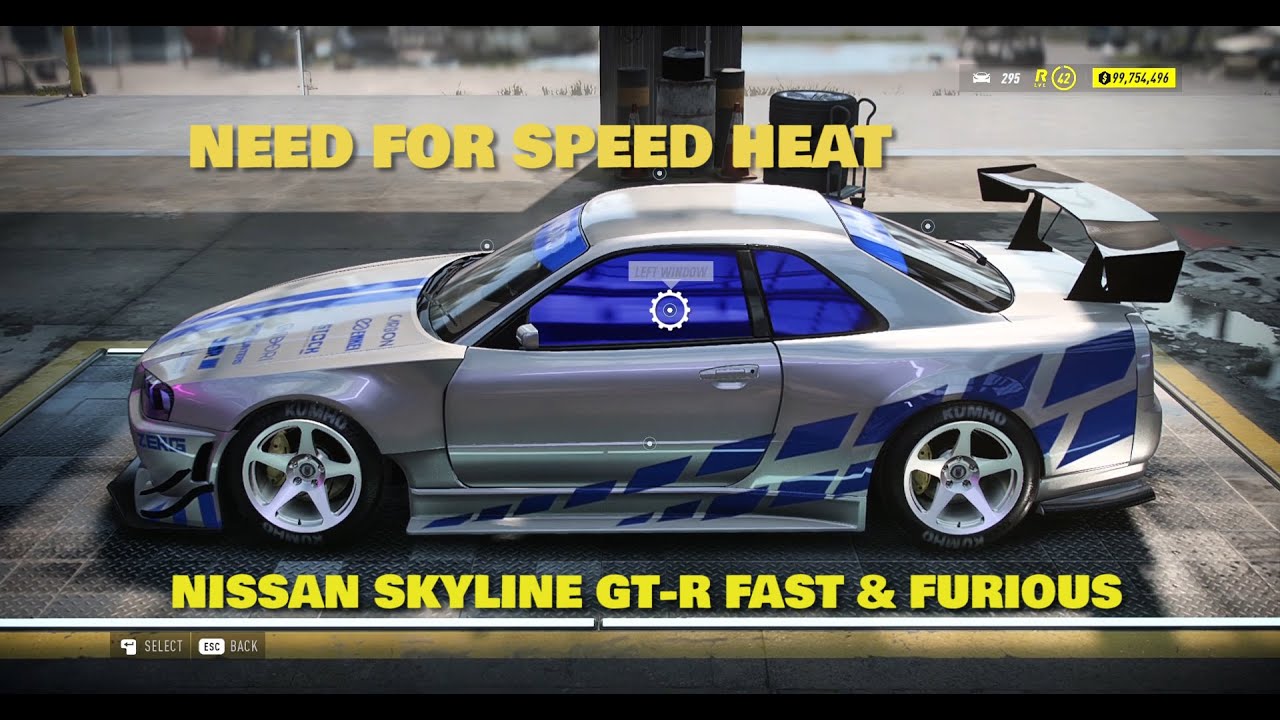 Need for Speed Heat – Nissan Skyline R34 GT-R Fast & Furious | Build Tutorial