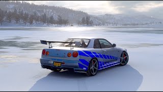 Nissan Skyline R34 GTR Paul Walker GTR – Forza Horizon 4 | Logitech g29 gameplay……..