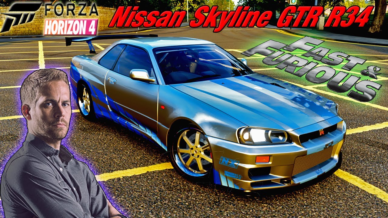 Nissan Skyline R34 GTR do Brian com G920 Logitech-Forza Horizon 4(Gameplay).