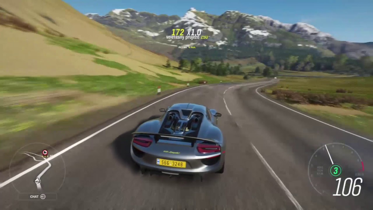 Porsche 918 – Forza horizon 4 Gameplay with steering wheel