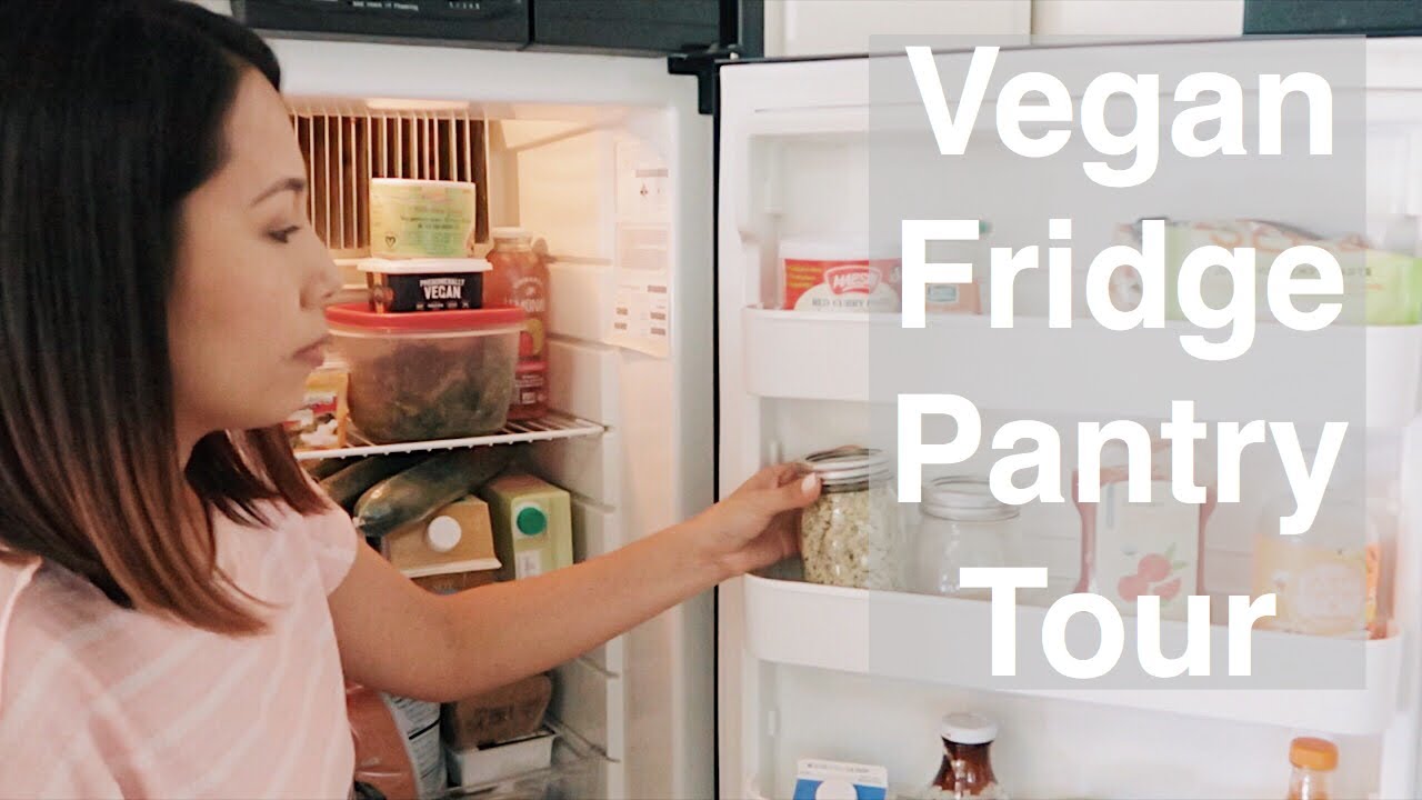 【ヴィーガン】冷蔵庫・パントリーツアー｜キャンピングカー生活｜RV Vegan Fridge Pantry Tour