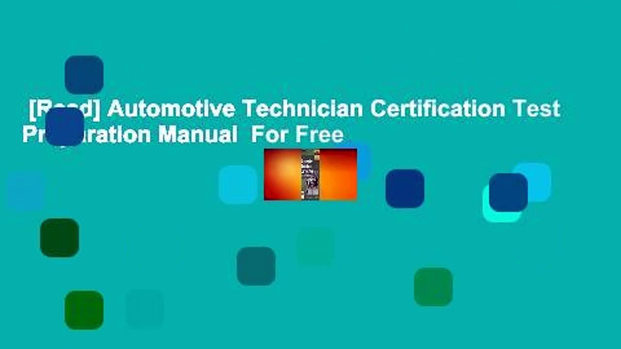 [Read] Automotive Technician Certification Test Preparation Manual  For Free