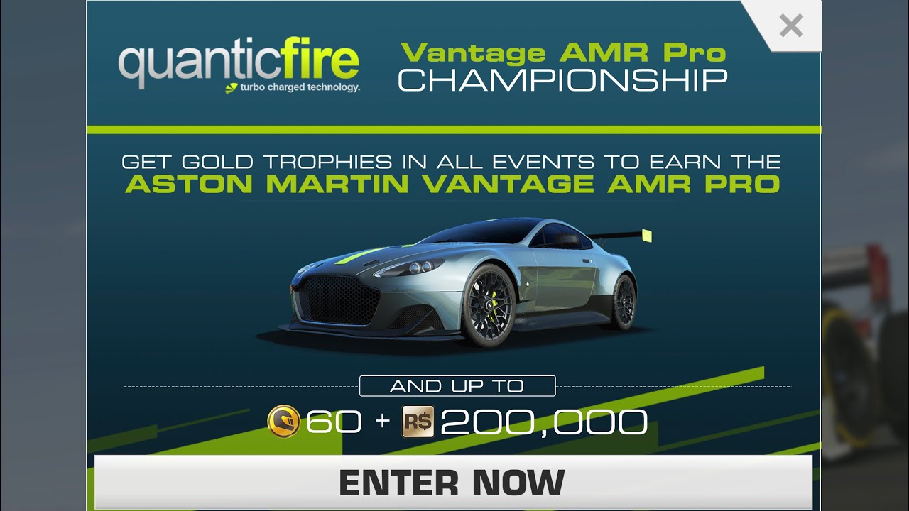 Real Racing 3 Aston Martin Vantage AMR Pro Championship Limited Time Series Overview