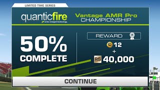 Real Racing 3 Aston Martin Vantage AMR Pro Championship Tier 8 (PR 61.3) • 50% Complete