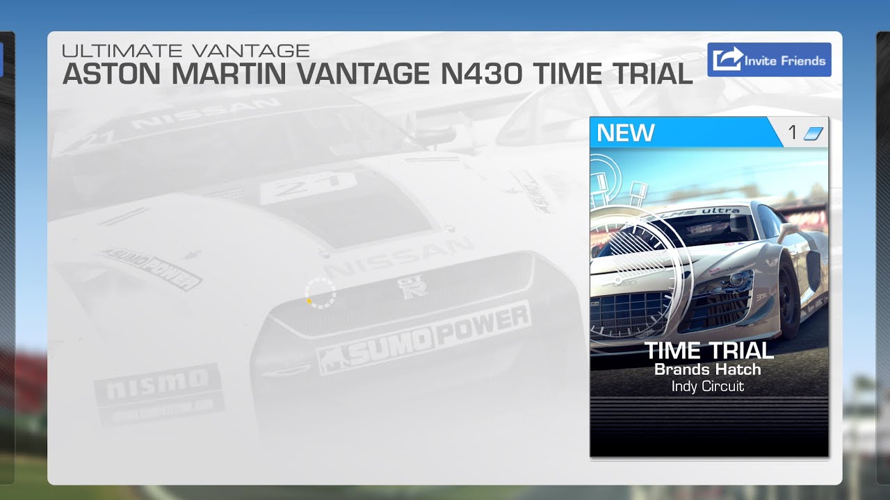Real Racing 3 Road Collection: EXPERT / Ultimate Vantage 5 Aston Martin Vantage N430 Time Trial