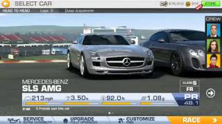 (Real racing 3) Mercedes-benz SLS AMG… 2lap race