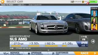 (Real racing 3) Mercedes-benz SLS AMG... 2lap race