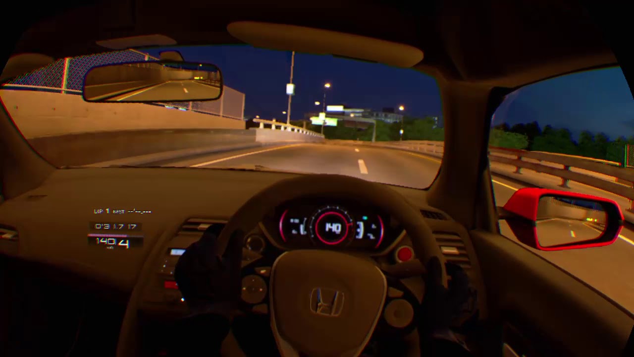 ホンダ　S660　ターボ　6MT　首都高速環状線　ナイトライド　運転した気になる動画　PSVR　グランツーリスモ®ＳＰＯＲＴ