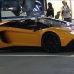 【都内】夜の渋谷、表参道の街を周回する ランボルギーニ アヴェンタドールSVロードスター 世界限定500台 Lamborghini Aventador LP750-4 SV Roadstar