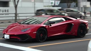 【都内】青山通りを静かに走るランボルギーニ アヴェンタドールSV 世界限定600台 Lamborghini Aventador LP750-4 SV